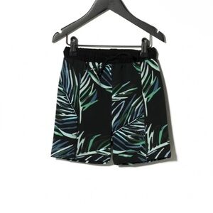 Tropical Leaf Print Kids Shorts by Sometime Soon